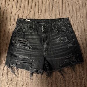 American Eagle crossover denim shorts
